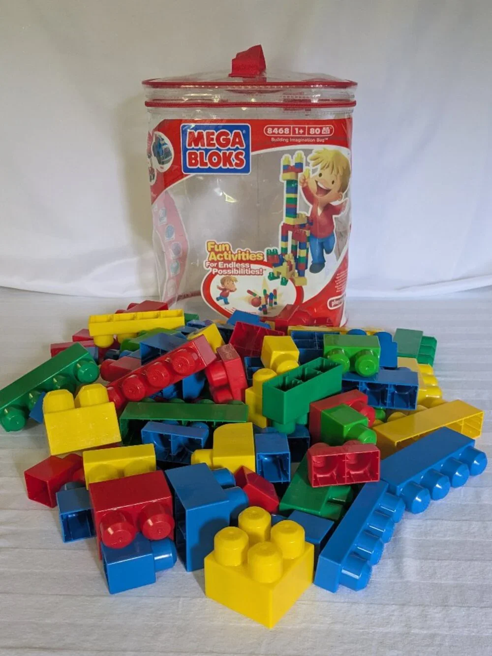 Bag of Mega Bloks Big Building Bloks for Ages 1 & up